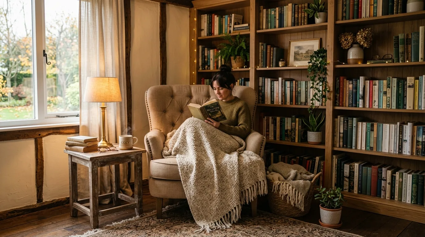Cozy Reading Corner for 10 farmhouse decor ideas for a cozy home